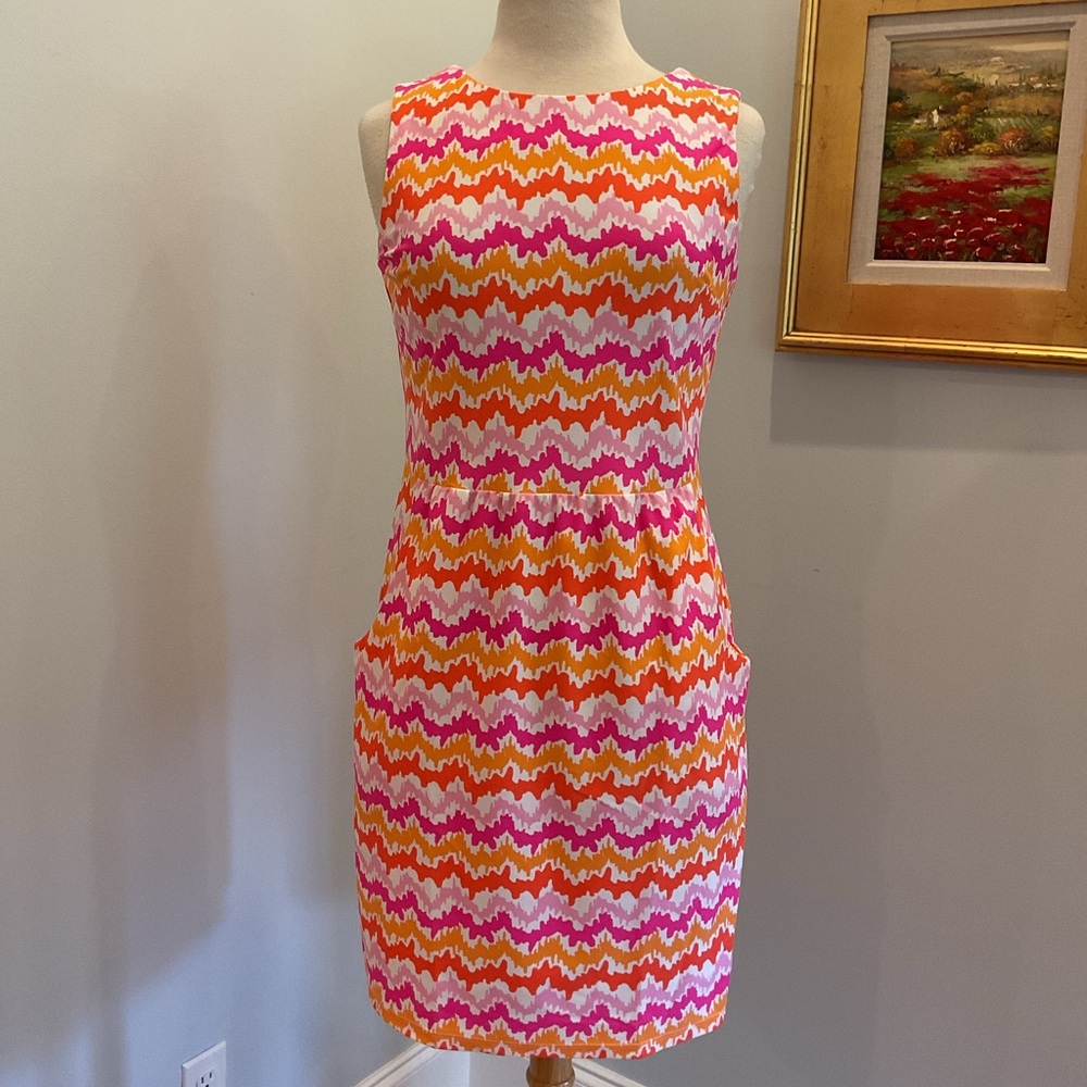 Jude Connally Zigzag Print‎ Sleeveless Dress